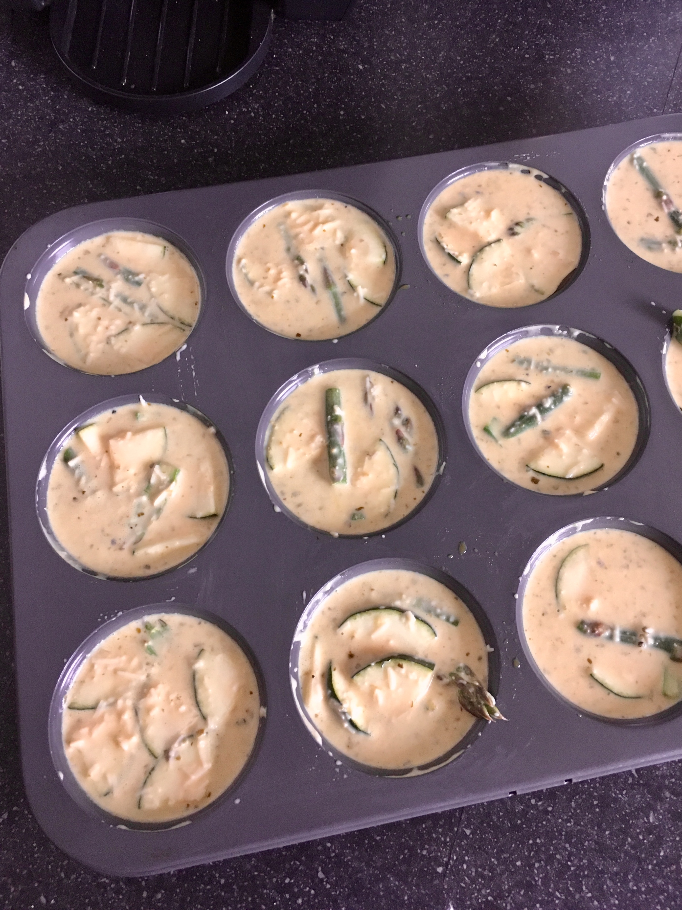 Mini crustless Quiche