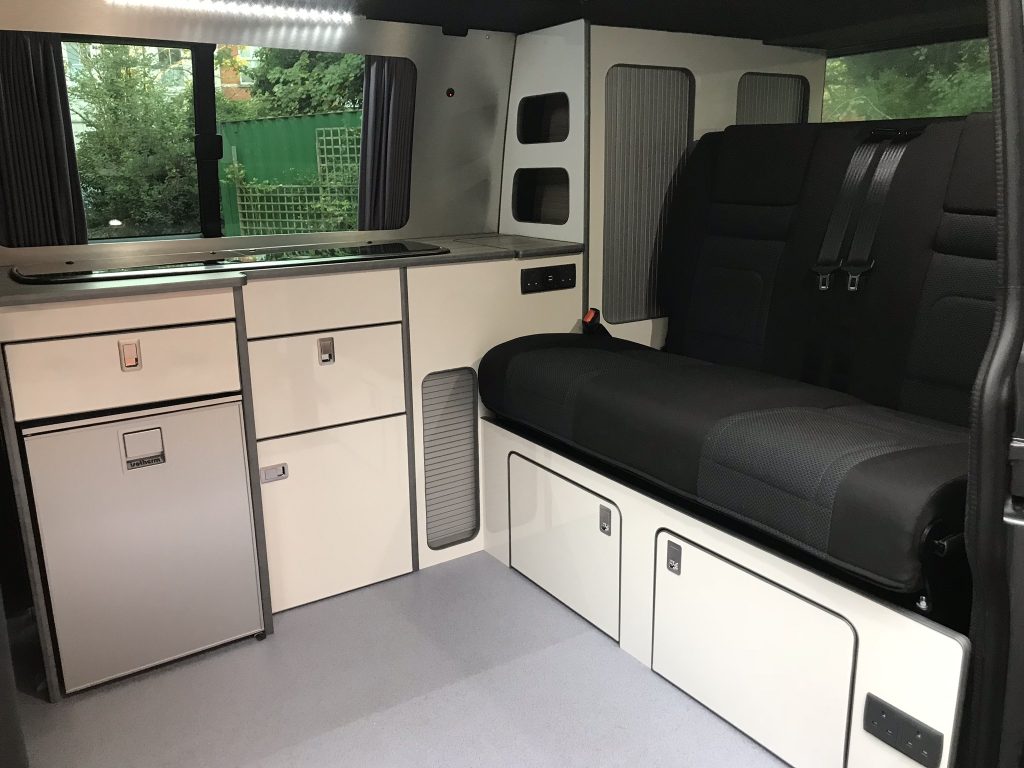 Inside the VW Campervan
