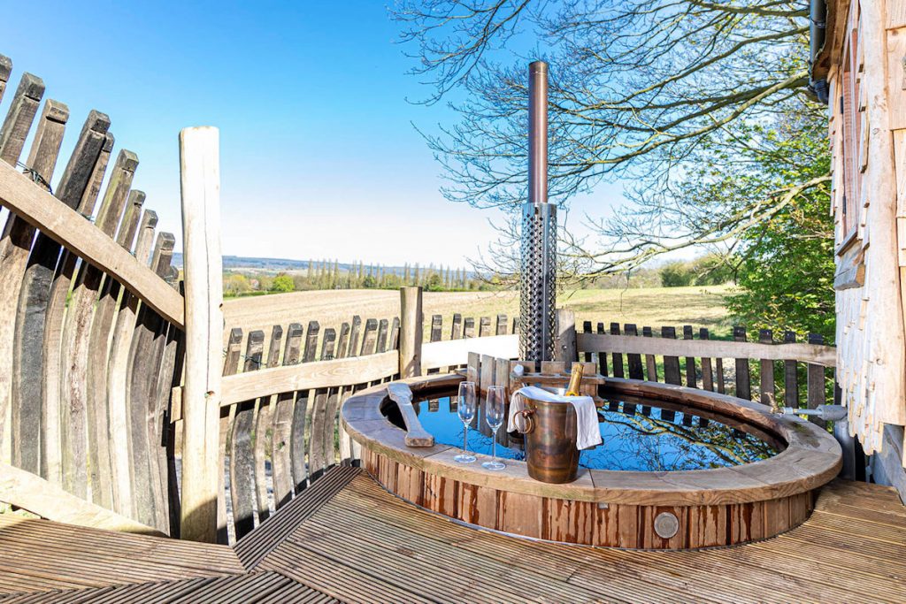 Treehouse hot tub