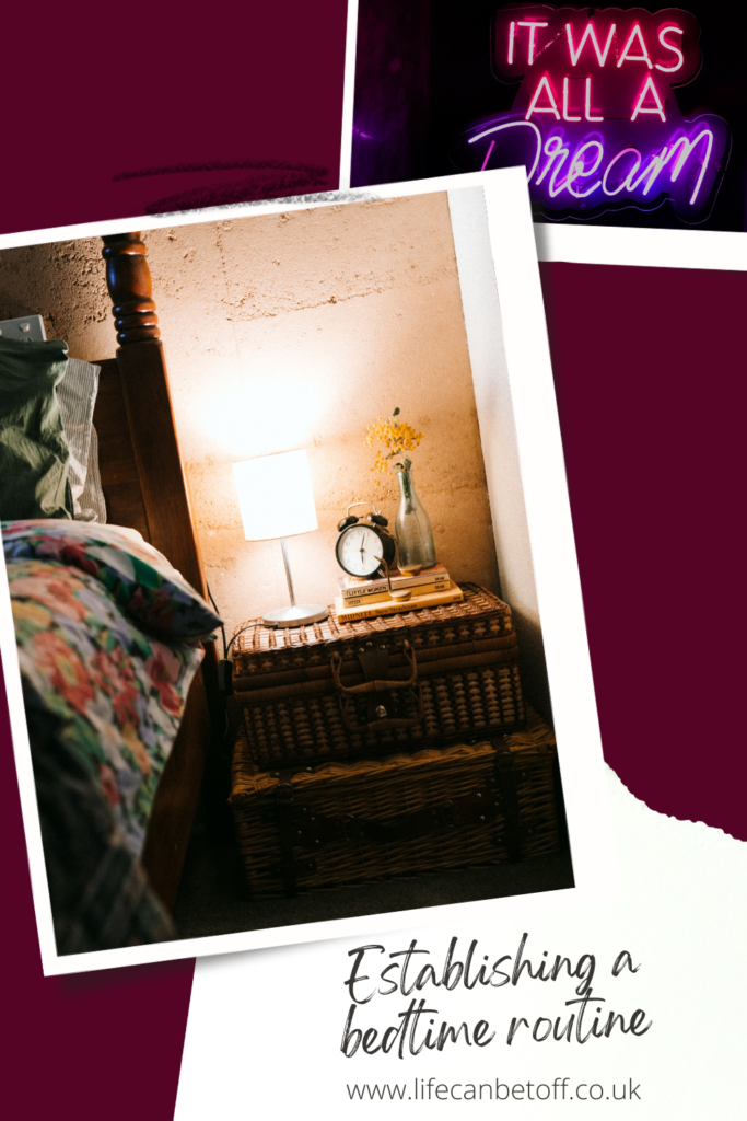 Establishing a bedtime routine. Pin this article for later.