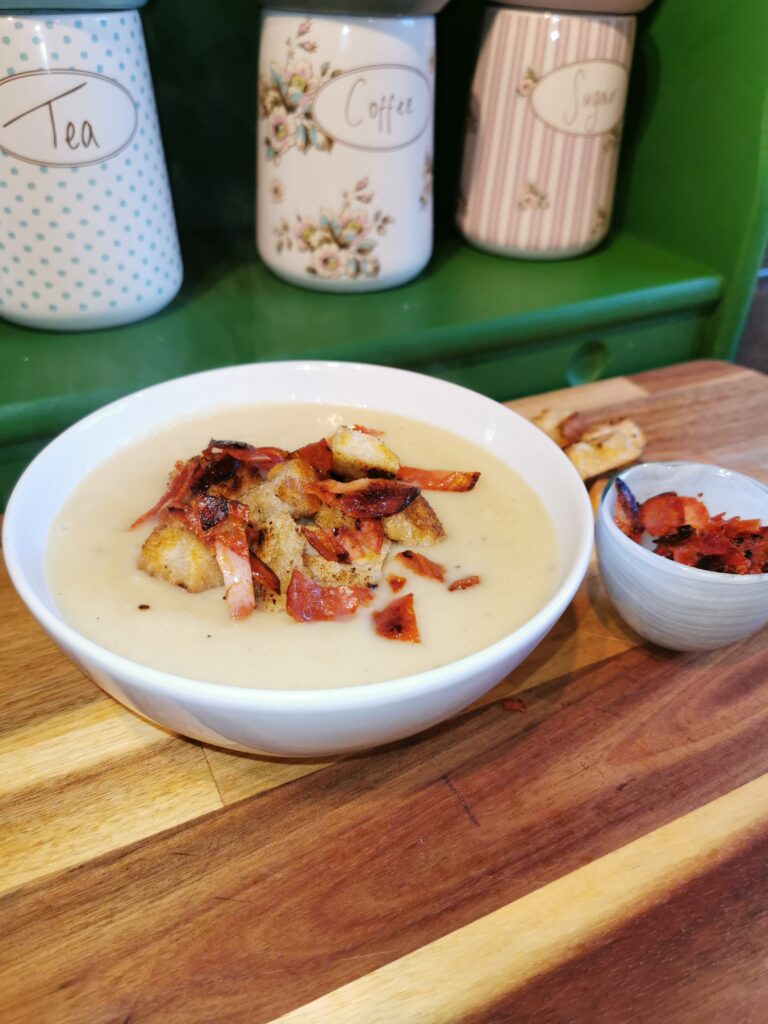 Delicious creamy celeriac soup