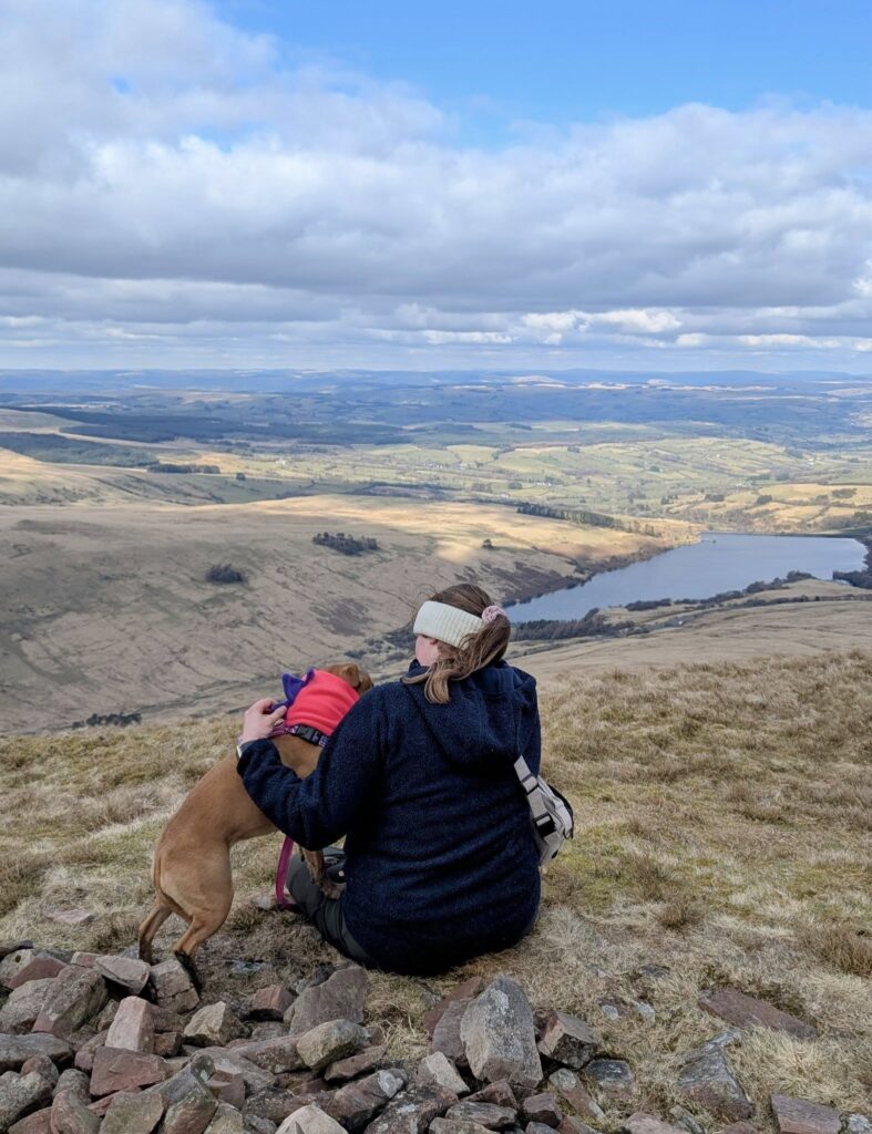 Dog friendly adventures - views across the Crai Reservoir